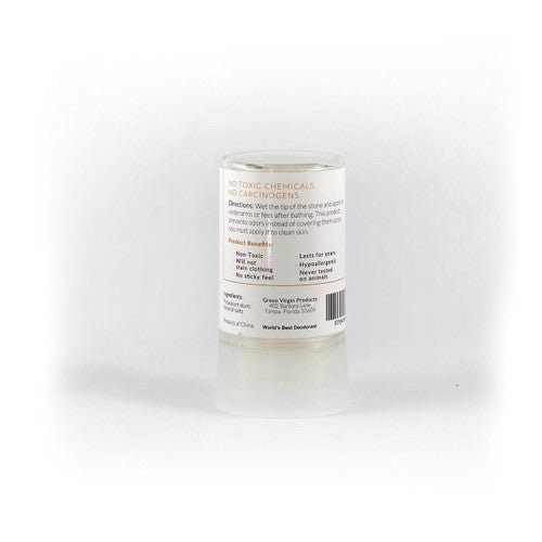 Mineral Salts Deodorant Stone, 4.25 oz, 120 grams - greenvirginproducts