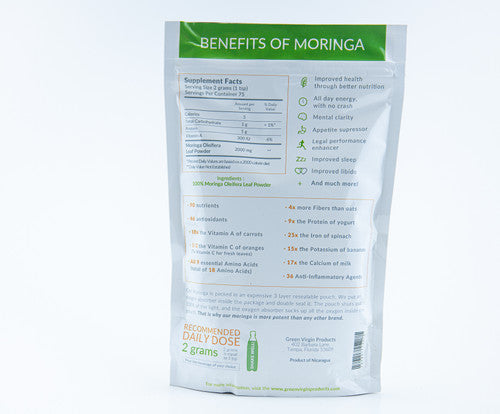 150 gramos de Moringa Ultimate Original en polvo