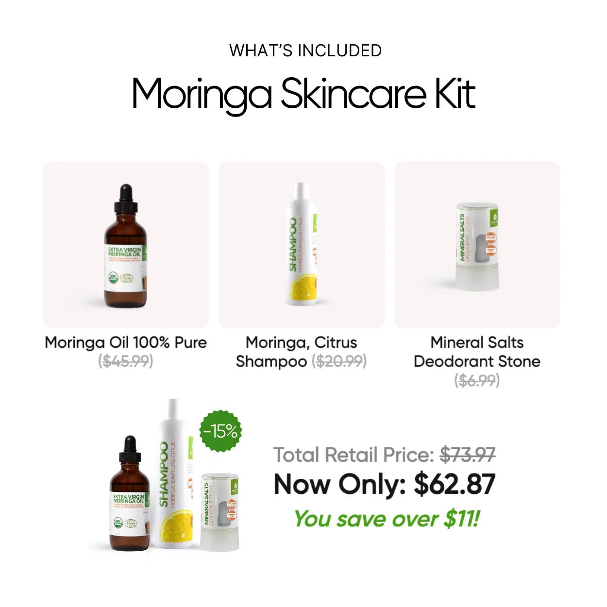 Moringa Skincare Kit - greenvirginproducts