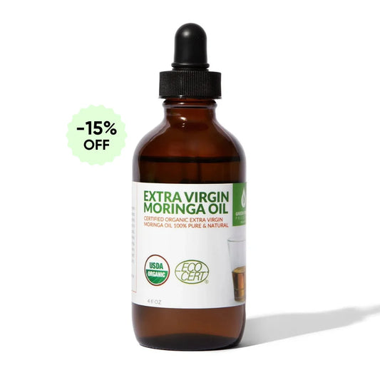 Moringa Oil, 100% Pure, Organic, Extra Virgin, and Cold Pressed