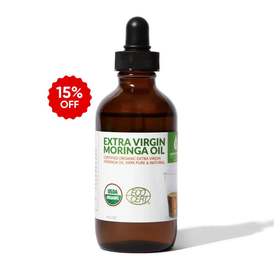 Moringa Oil, 100% Pure, Organic, Extra Virgin, and Cold Pressed